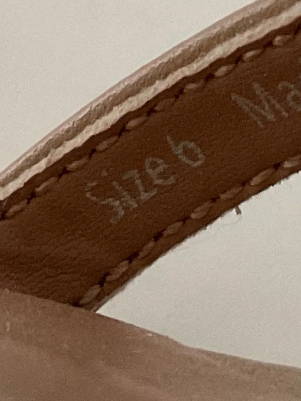 DOLCE VITA Gemini Ankle Strap Wedge Sandal in Tan/Nude Size 6 NEW